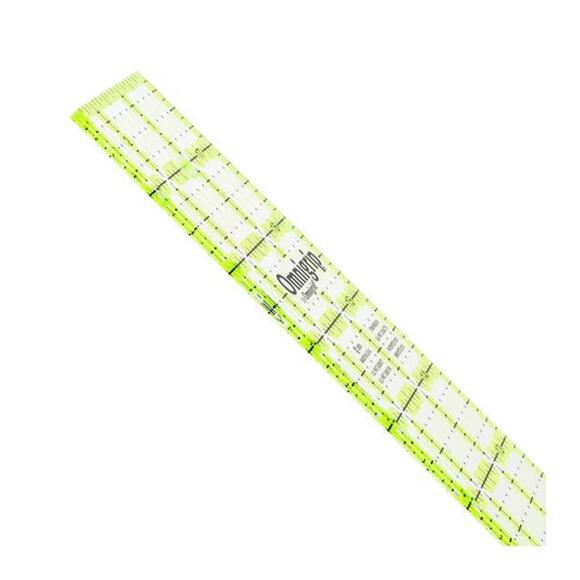 6.5 Inch Square Omnigrip by Omnigrid Green Tint Quilting Ruler - Picture 2 of 2